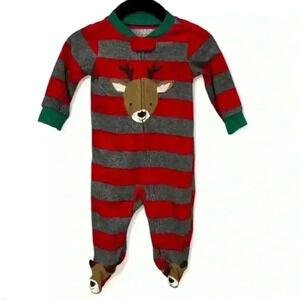 🌟5/$20🌟Carter's Just One You Reindeer Footie Romper 6 months